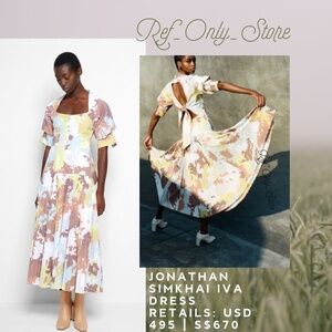 SIMKHA  Iva Pleated Midi Dress